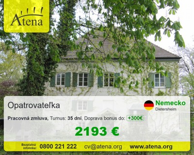 praca pre opatrovatelov a opatrovatelky