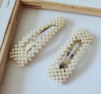 2x perličkové sponky