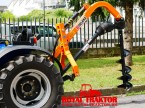 Deleks prekopávač dier pre traktor s hydraulický