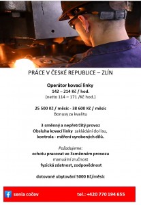 PRÁCE V ČR /  ZLÍN S UBYTOVÁNÍM