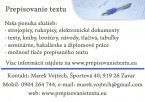 Prepisovanie textu