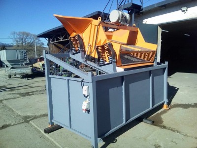 Mobilná triedička zeminy