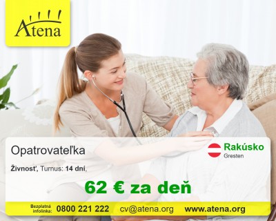 Opatrovatelka, opatrovatel, zdravotna asistentka