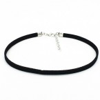 Semišový choker bez prívesku