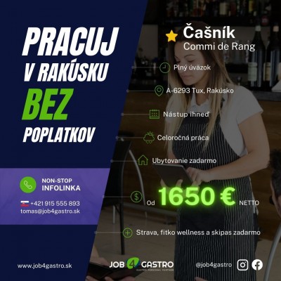 CELOROČKA: Čašník Commi de Rang