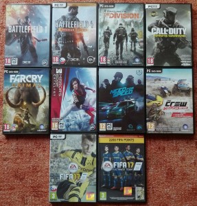 PCHry originálne nové:FIFA17 cz, Farcry cz, NFS cz