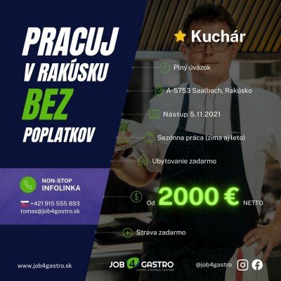 ZIMNÁ SEZÓNA: Kuchár