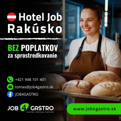 Pekár do pekárne/cukrárne v Rakúsku, 2000€ netto