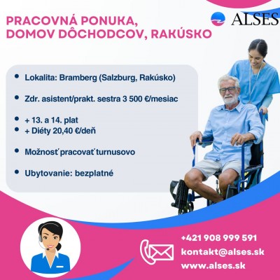 Praktická sestra, zdr. asistent, turnusy - Rakúsko