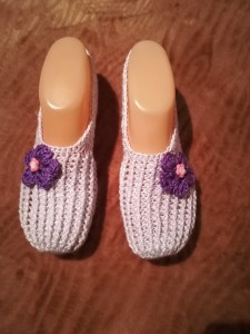Háčkované papučky 5