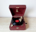Starožitný gramofon na kliku, plně funkční, top