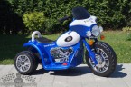 Elektrická motorka Chopper modrá