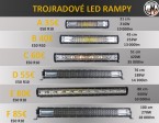 Trojradové LED rampy