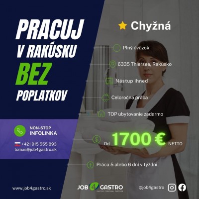 CELOROČKA: Chyžná