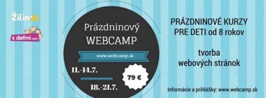Tvorba webovných stránok - WEBCAMP pre deti