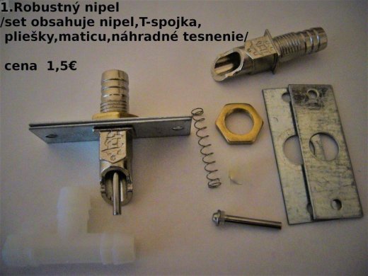 Predám automatické nerezové napájačky,spojky