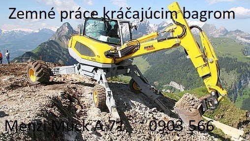 Výkopové práce s kráčajucim bagrom