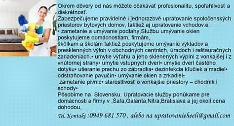 Upratovanie