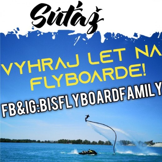 Vyhraj let na flyboarde v hodnote 45€