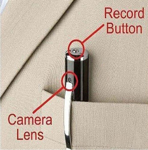 Pero s kamerou, mini skrytá kamera v pere