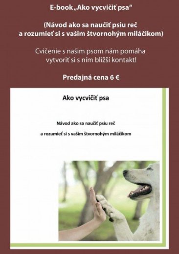 E- Book “Ako vycvičiť psa”