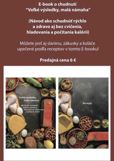 E-book o chudnutí “Veľké výsledky, malá námaha”