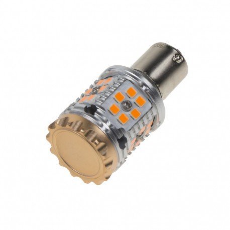 LED žiarovka pre smerovku, oranžová, BAU15S 12-24V