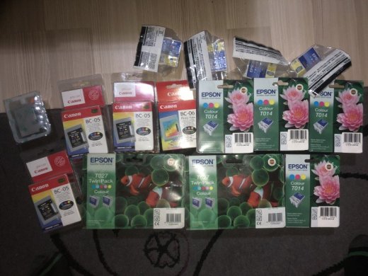 TONERY EPSON T027, EPSON T014, CANNON BC-05,BC-06