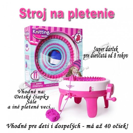 Veľký plne funkčný stroj na pletenie - nielen pre