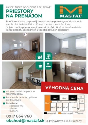 Priestory na prenájom