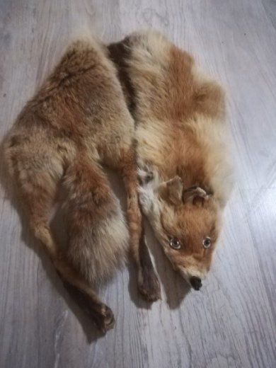 Vypracovaná kožušina z líšky