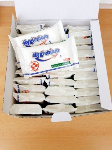 Antibakteriálne vlhčené obrúsky