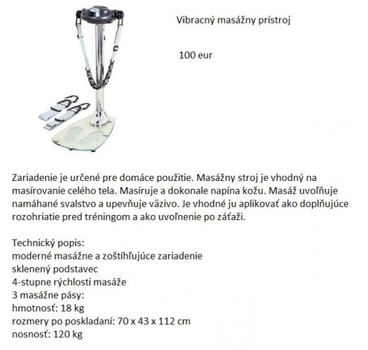 predám trampolínu a masážny stroj