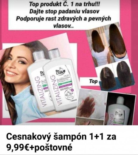 Cesnakový šampón na r ast vlasov, proti vypadávani