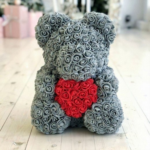 Medvedi z ruží 35 cm / Macko z ruží 35 cm.