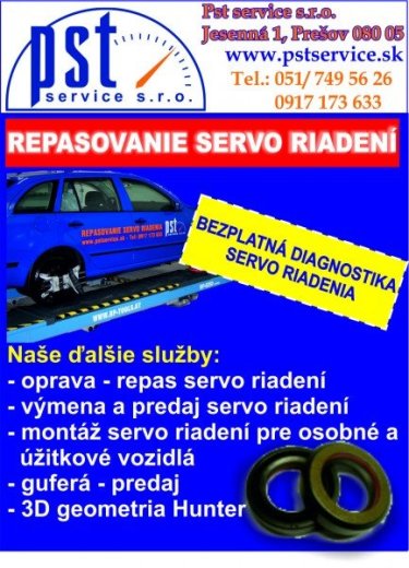 Servoriadenie riadenie hrebenove riadenie
