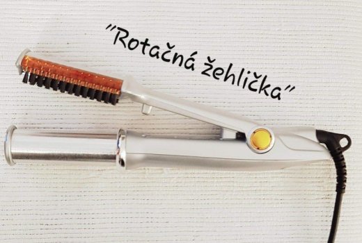 Rotačná žeblička na vlasy.