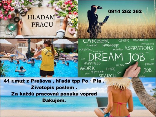 HLADAM SERIOZNU PRACU V PRESOVE
