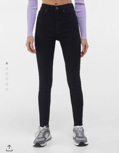 Dámske Bershka High Waist Rise rifle