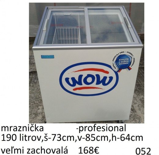 predám presklenú mrazničku