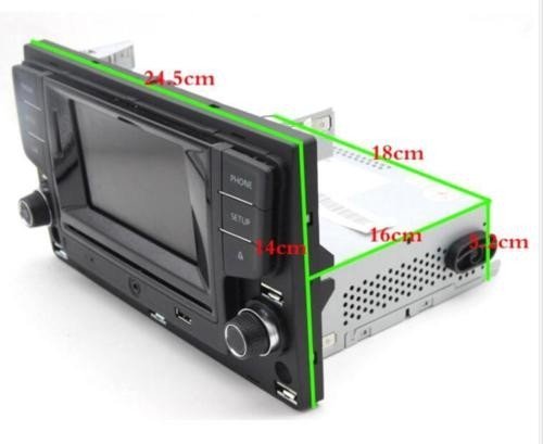 2DIN autoradio VW, Škoda, Seat