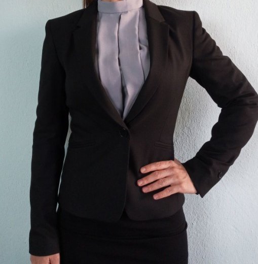 Nové dámske čierne sako H&amp;M, veľkosť 34 - XS