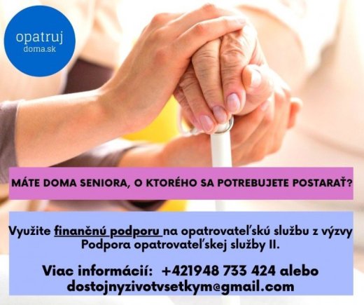 Domáca opatrovateľská služba v Trnavskom kraji