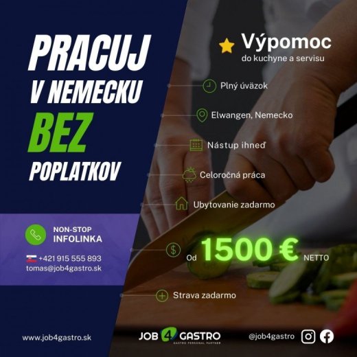 CELOROČKA: Výpomoc do kuchyne a servisu pre ženy