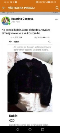 Kožušinový kabát