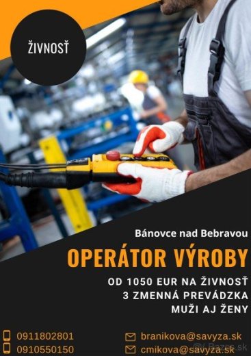 Operátor výroby