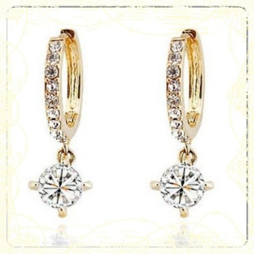 Náušnice – krúžky so Swarovski kamienkami