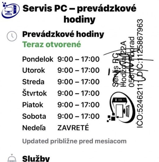 Servis výpočtovej techniky