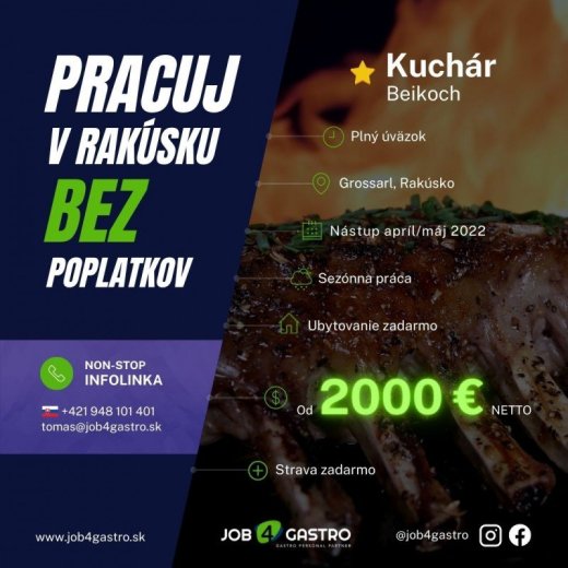 LETNÁ SEZÓNA: Kuchár Beikoch na horský ranč