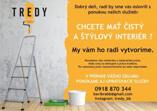 Maliarske prace a upratovacie sluzby